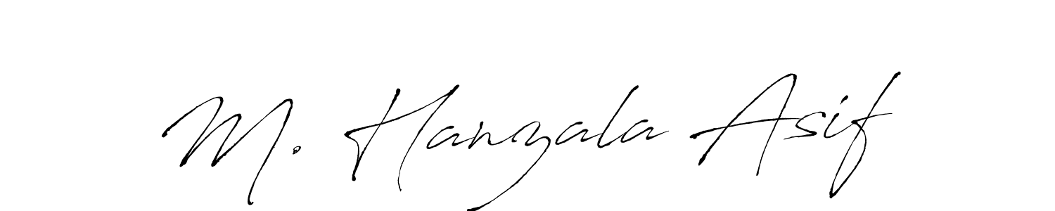 Create a beautiful signature design for name M. Hanzala Asif. With this signature (Antro_Vectra) fonts, you can make a handwritten signature for free. M. Hanzala Asif signature style 6 images and pictures png