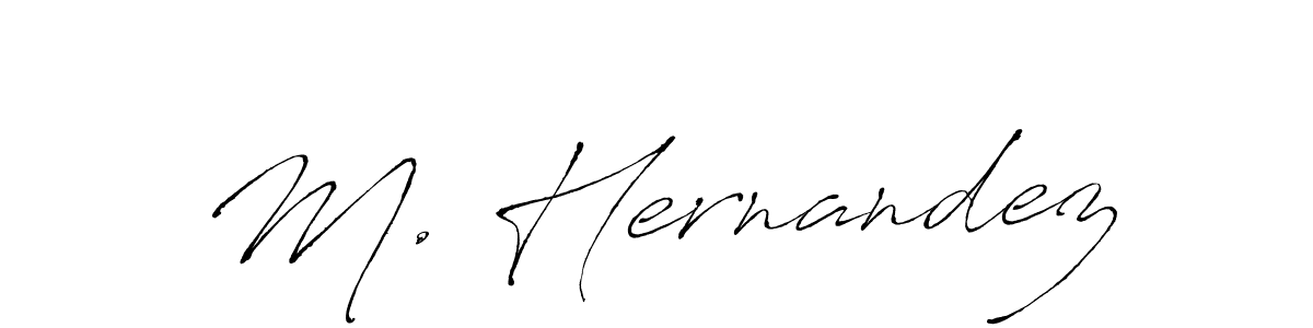 Make a beautiful signature design for name M. Hernandez. With this signature (Antro_Vectra) style, you can create a handwritten signature for free. M. Hernandez signature style 6 images and pictures png