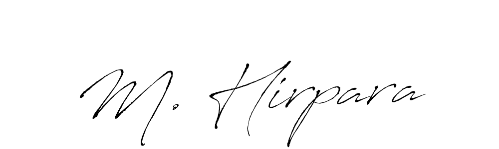 Once you've used our free online signature maker to create your best signature Antro_Vectra style, it's time to enjoy all of the benefits that M. Hirpara name signing documents. M. Hirpara signature style 6 images and pictures png