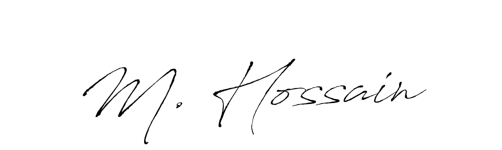if you are searching for the best signature style for your name M. Hossain. so please give up your signature search. here we have designed multiple signature styles  using Antro_Vectra. M. Hossain signature style 6 images and pictures png