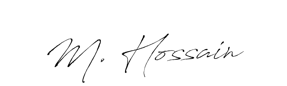 Also You can easily find your signature by using the search form. We will create M. Hossain name handwritten signature images for you free of cost using Antro_Vectra sign style. M. Hossain signature style 6 images and pictures png