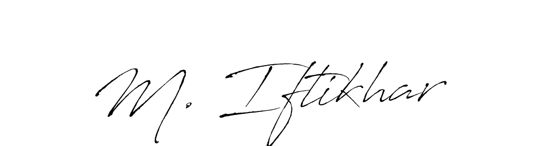 if you are searching for the best signature style for your name M. Iftikhar. so please give up your signature search. here we have designed multiple signature styles  using Antro_Vectra. M. Iftikhar signature style 6 images and pictures png