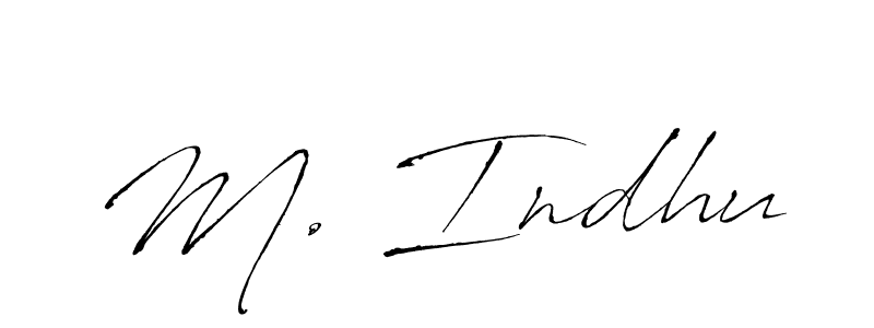 Also You can easily find your signature by using the search form. We will create M. Indhu name handwritten signature images for you free of cost using Antro_Vectra sign style. M. Indhu signature style 6 images and pictures png