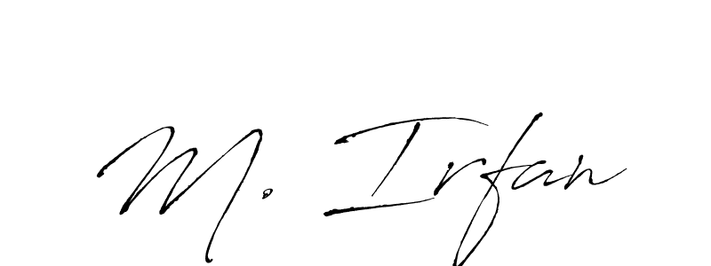 Use a signature maker to create a handwritten signature online. With this signature software, you can design (Antro_Vectra) your own signature for name M. Irfan. M. Irfan signature style 6 images and pictures png