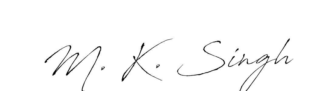 Use a signature maker to create a handwritten signature online. With this signature software, you can design (Antro_Vectra) your own signature for name M. K. Singh. M. K. Singh signature style 6 images and pictures png