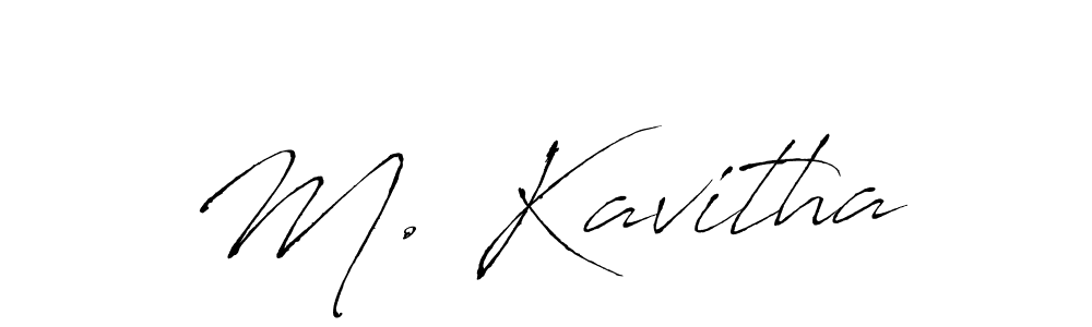 How to make M. Kavitha signature? Antro_Vectra is a professional autograph style. Create handwritten signature for M. Kavitha name. M. Kavitha signature style 6 images and pictures png