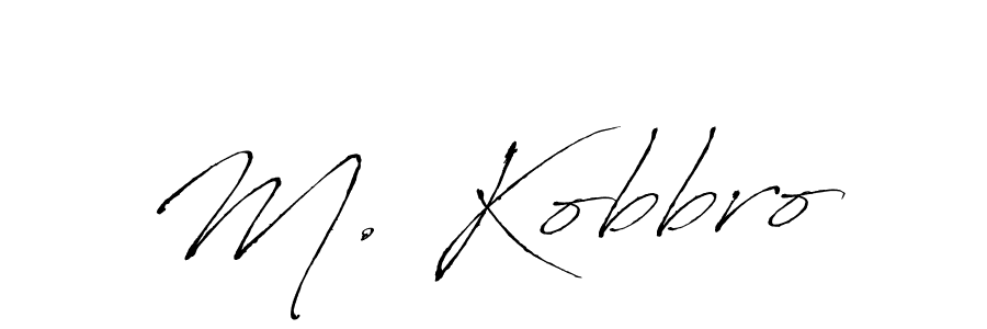 Also You can easily find your signature by using the search form. We will create M. Kobbro name handwritten signature images for you free of cost using Antro_Vectra sign style. M. Kobbro signature style 6 images and pictures png