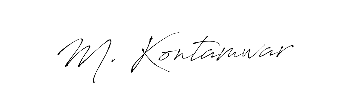 Once you've used our free online signature maker to create your best signature Antro_Vectra style, it's time to enjoy all of the benefits that M. Kontamwar name signing documents. M. Kontamwar signature style 6 images and pictures png