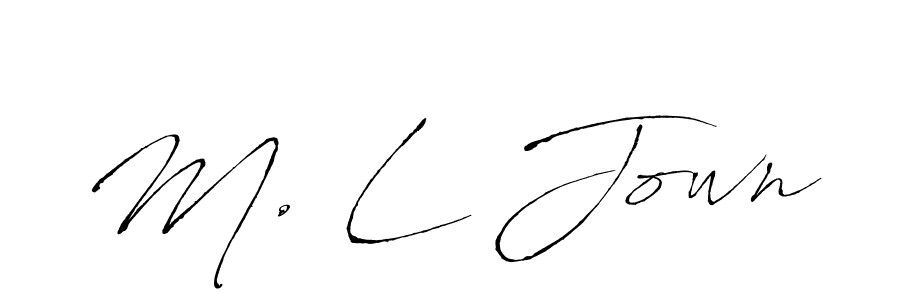 Best and Professional Signature Style for M. L Jown. Antro_Vectra Best Signature Style Collection. M. L Jown signature style 6 images and pictures png