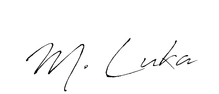 Make a beautiful signature design for name M. Luka. Use this online signature maker to create a handwritten signature for free. M. Luka signature style 6 images and pictures png