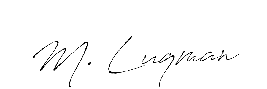 Also You can easily find your signature by using the search form. We will create M. Luqman name handwritten signature images for you free of cost using Antro_Vectra sign style. M. Luqman signature style 6 images and pictures png