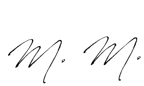 Antro_Vectra is a professional signature style that is perfect for those who want to add a touch of class to their signature. It is also a great choice for those who want to make their signature more unique. Get M. M. name to fancy signature for free. M. M. signature style 6 images and pictures png