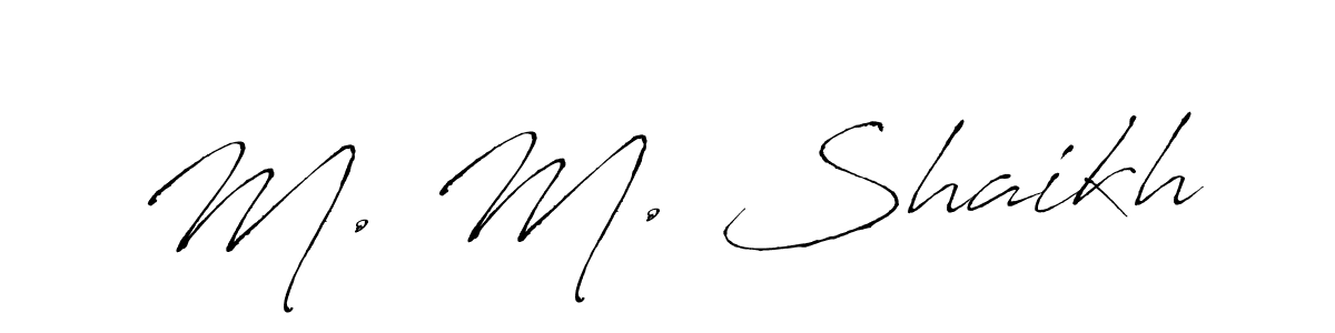 Also we have M. M. Shaikh name is the best signature style. Create professional handwritten signature collection using Antro_Vectra autograph style. M. M. Shaikh signature style 6 images and pictures png