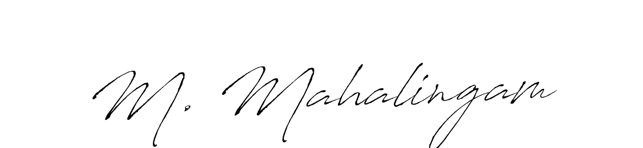 It looks lik you need a new signature style for name M. Mahalingam. Design unique handwritten (Antro_Vectra) signature with our free signature maker in just a few clicks. M. Mahalingam signature style 6 images and pictures png