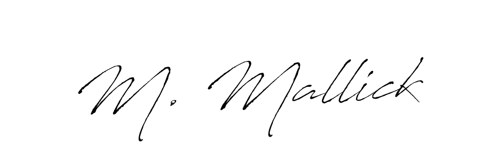 Also we have M. Mallick name is the best signature style. Create professional handwritten signature collection using Antro_Vectra autograph style. M. Mallick signature style 6 images and pictures png