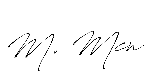 How to make M. Mcn signature? Antro_Vectra is a professional autograph style. Create handwritten signature for M. Mcn name. M. Mcn signature style 6 images and pictures png