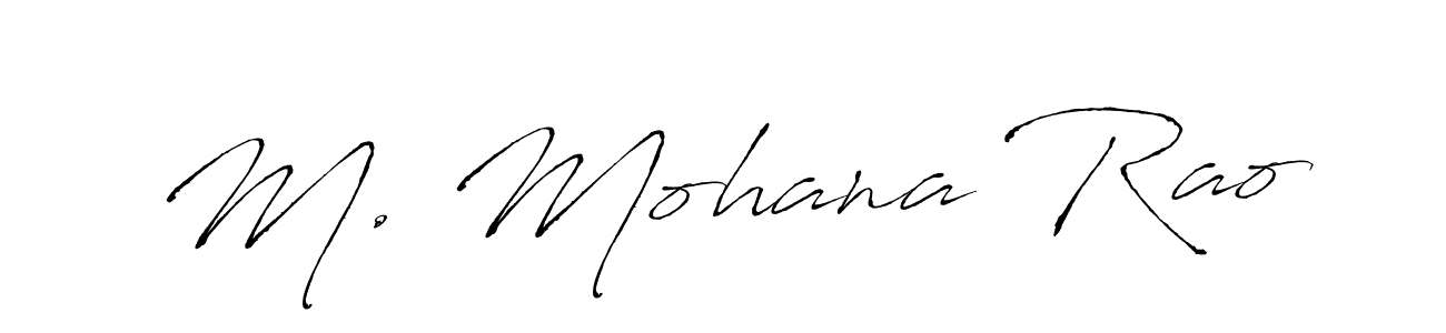 See photos of M. Mohana Rao official signature by Spectra . Check more albums & portfolios. Read reviews & check more about Antro_Vectra font. M. Mohana Rao signature style 6 images and pictures png