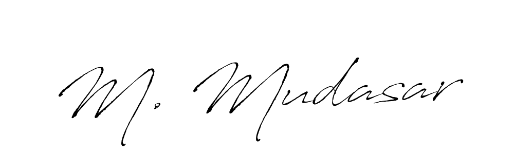 Antro_Vectra is a professional signature style that is perfect for those who want to add a touch of class to their signature. It is also a great choice for those who want to make their signature more unique. Get M. Mudasar name to fancy signature for free. M. Mudasar signature style 6 images and pictures png