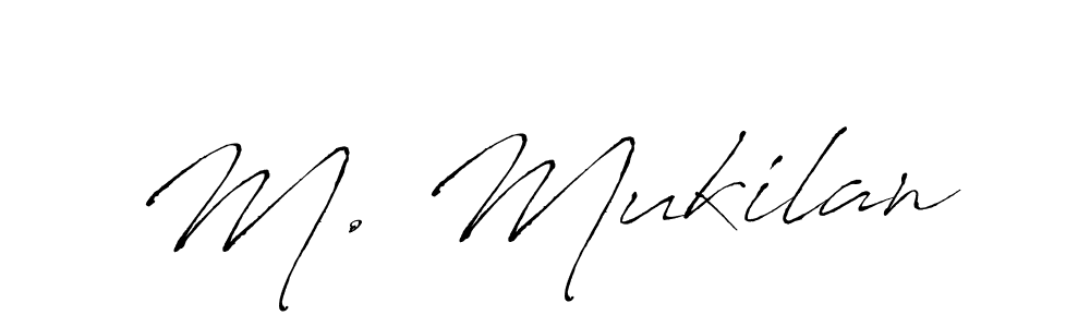 Once you've used our free online signature maker to create your best signature Antro_Vectra style, it's time to enjoy all of the benefits that M. Mukilan name signing documents. M. Mukilan signature style 6 images and pictures png