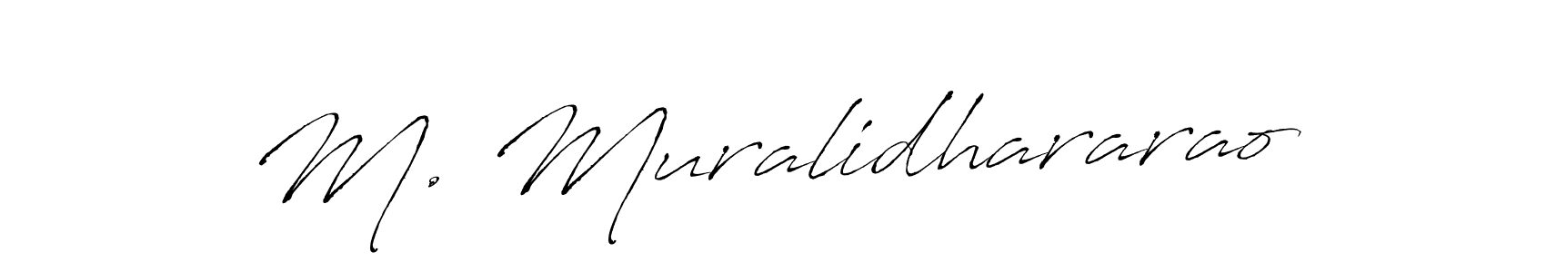 Also we have M. Muralidhararao name is the best signature style. Create professional handwritten signature collection using Antro_Vectra autograph style. M. Muralidhararao signature style 6 images and pictures png