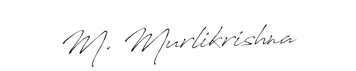 You can use this online signature creator to create a handwritten signature for the name M. Murlikrishna. This is the best online autograph maker. M. Murlikrishna signature style 6 images and pictures png