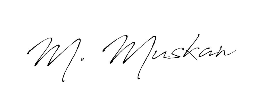 Once you've used our free online signature maker to create your best signature Antro_Vectra style, it's time to enjoy all of the benefits that M. Muskan name signing documents. M. Muskan signature style 6 images and pictures png