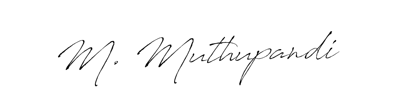 Use a signature maker to create a handwritten signature online. With this signature software, you can design (Antro_Vectra) your own signature for name M. Muthupandi. M. Muthupandi signature style 6 images and pictures png