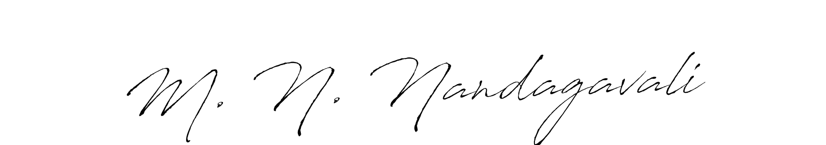 Similarly Antro_Vectra is the best handwritten signature design. Signature creator online .You can use it as an online autograph creator for name M. N. Nandagavali. M. N. Nandagavali signature style 6 images and pictures png