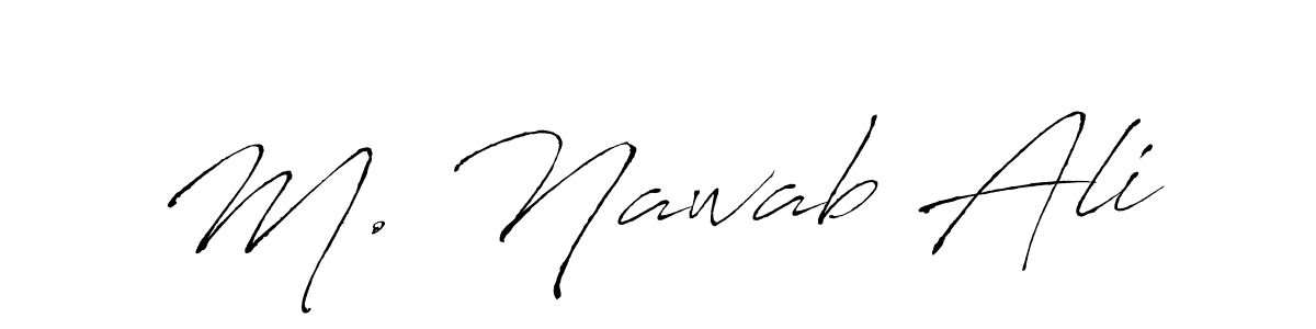 Make a beautiful signature design for name M. Nawab Ali. Use this online signature maker to create a handwritten signature for free. M. Nawab Ali signature style 6 images and pictures png