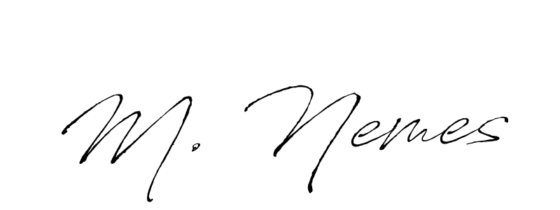 Similarly Antro_Vectra is the best handwritten signature design. Signature creator online .You can use it as an online autograph creator for name M. Nemes. M. Nemes signature style 6 images and pictures png