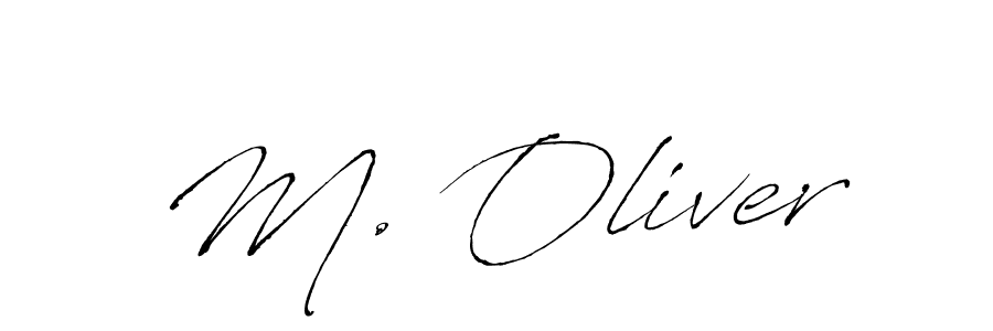 How to make M. Oliver name signature. Use Antro_Vectra style for creating short signs online. This is the latest handwritten sign. M. Oliver signature style 6 images and pictures png