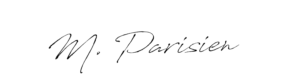 if you are searching for the best signature style for your name M. Parisien. so please give up your signature search. here we have designed multiple signature styles  using Antro_Vectra. M. Parisien signature style 6 images and pictures png