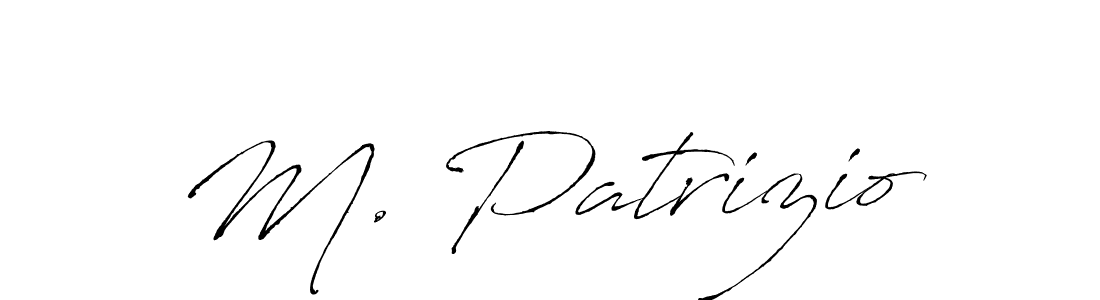 Make a beautiful signature design for name M. Patrizio. With this signature (Antro_Vectra) style, you can create a handwritten signature for free. M. Patrizio signature style 6 images and pictures png