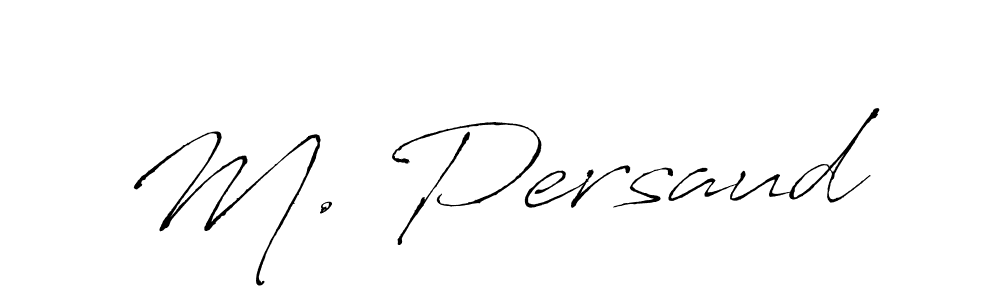You should practise on your own different ways (Antro_Vectra) to write your name (M. Persaud) in signature. don't let someone else do it for you. M. Persaud signature style 6 images and pictures png