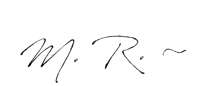 if you are searching for the best signature style for your name M. R. ~. so please give up your signature search. here we have designed multiple signature styles  using Antro_Vectra. M. R. ~ signature style 6 images and pictures png