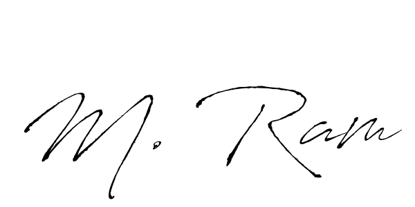 Also You can easily find your signature by using the search form. We will create M. Ram name handwritten signature images for you free of cost using Antro_Vectra sign style. M. Ram signature style 6 images and pictures png