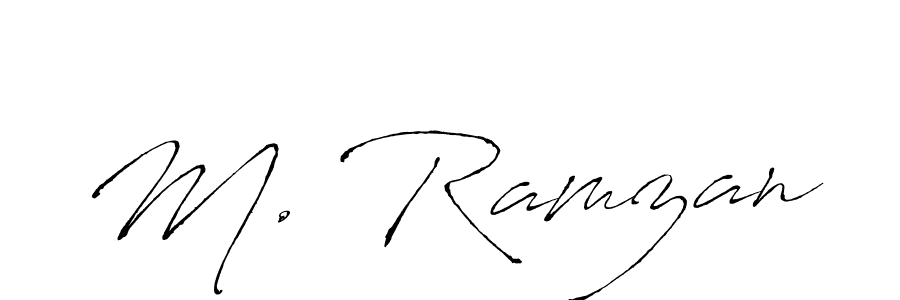 Also we have M. Ramzan name is the best signature style. Create professional handwritten signature collection using Antro_Vectra autograph style. M. Ramzan signature style 6 images and pictures png