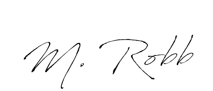 Create a beautiful signature design for name M. Robb. With this signature (Antro_Vectra) fonts, you can make a handwritten signature for free. M. Robb signature style 6 images and pictures png