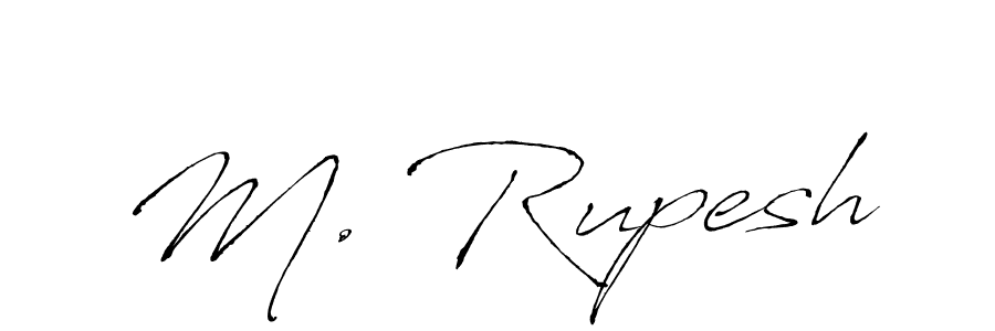 Also You can easily find your signature by using the search form. We will create M. Rupesh name handwritten signature images for you free of cost using Antro_Vectra sign style. M. Rupesh signature style 6 images and pictures png