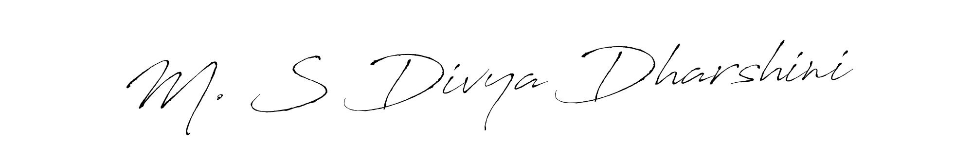 Also You can easily find your signature by using the search form. We will create M. S Divya Dharshini name handwritten signature images for you free of cost using Antro_Vectra sign style. M. S Divya Dharshini signature style 6 images and pictures png