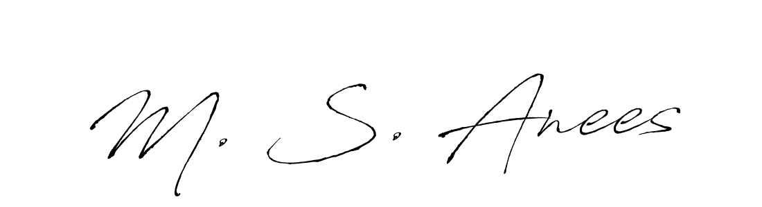 Similarly Antro_Vectra is the best handwritten signature design. Signature creator online .You can use it as an online autograph creator for name M. S. Anees. M. S. Anees signature style 6 images and pictures png