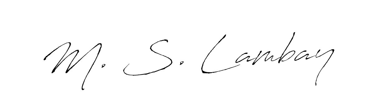 How to Draw M. S. Lambay signature style? Antro_Vectra is a latest design signature styles for name M. S. Lambay. M. S. Lambay signature style 6 images and pictures png