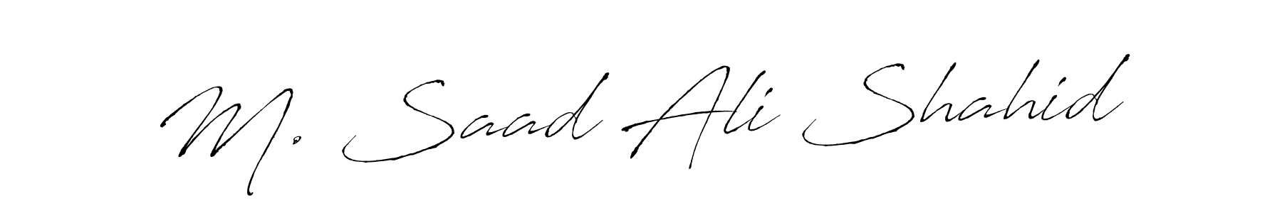 Also we have M. Saad Ali Shahid name is the best signature style. Create professional handwritten signature collection using Antro_Vectra autograph style. M. Saad Ali Shahid signature style 6 images and pictures png