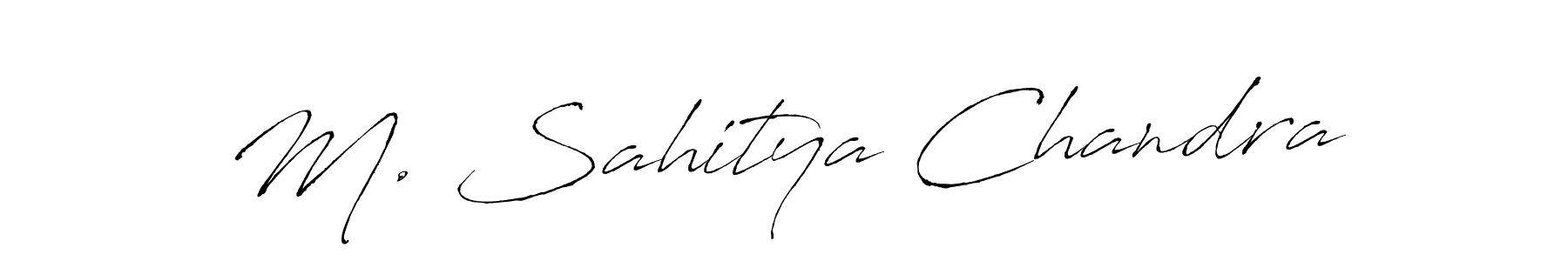 How to Draw M. Sahitya Chandra signature style? Antro_Vectra is a latest design signature styles for name M. Sahitya Chandra. M. Sahitya Chandra signature style 6 images and pictures png