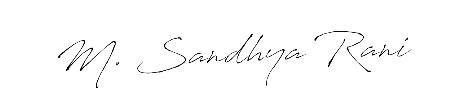 See photos of M. Sandhya Rani official signature by Spectra . Check more albums & portfolios. Read reviews & check more about Antro_Vectra font. M. Sandhya Rani signature style 6 images and pictures png