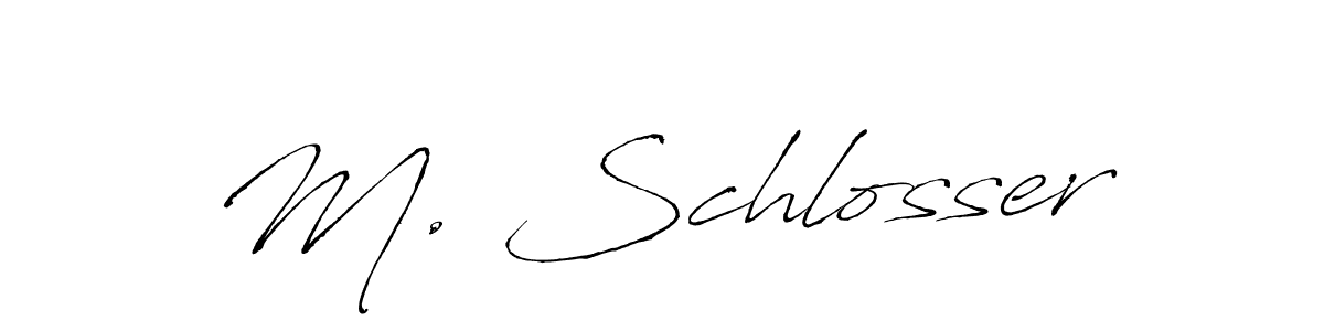 Also we have M. Schlosser name is the best signature style. Create professional handwritten signature collection using Antro_Vectra autograph style. M. Schlosser signature style 6 images and pictures png