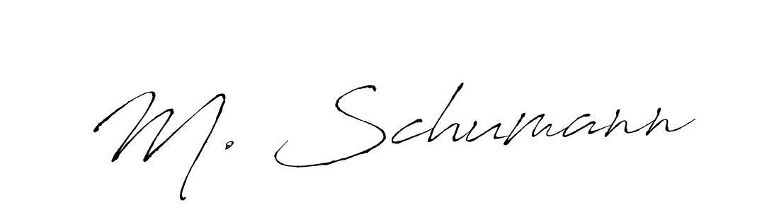 M. Schumann stylish signature style. Best Handwritten Sign (Antro_Vectra) for my name. Handwritten Signature Collection Ideas for my name M. Schumann. M. Schumann signature style 6 images and pictures png