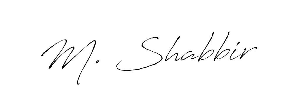 Also we have M. Shabbir name is the best signature style. Create professional handwritten signature collection using Antro_Vectra autograph style. M. Shabbir signature style 6 images and pictures png
