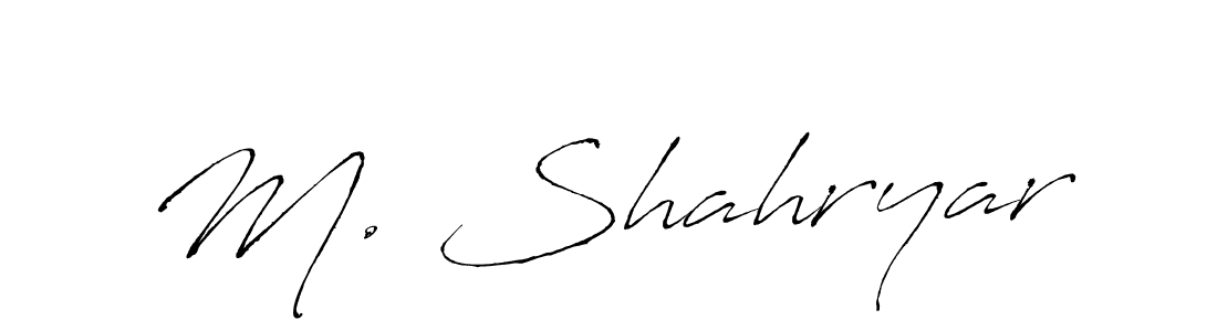 Also You can easily find your signature by using the search form. We will create M. Shahryar name handwritten signature images for you free of cost using Antro_Vectra sign style. M. Shahryar signature style 6 images and pictures png