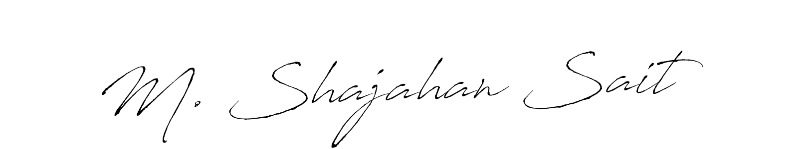 This is the best signature style for the M. Shajahan Sait name. Also you like these signature font (Antro_Vectra). Mix name signature. M. Shajahan Sait signature style 6 images and pictures png